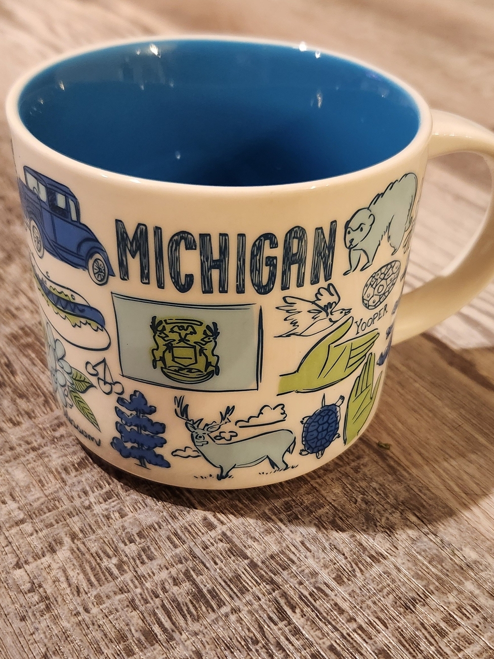 Starbucks Been There Series Michigan Mug Across the Globe 2018 W/B